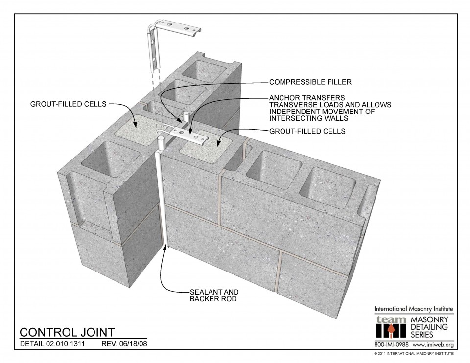 Control Joint Fire Rated International Masonry Institute 60 OFF